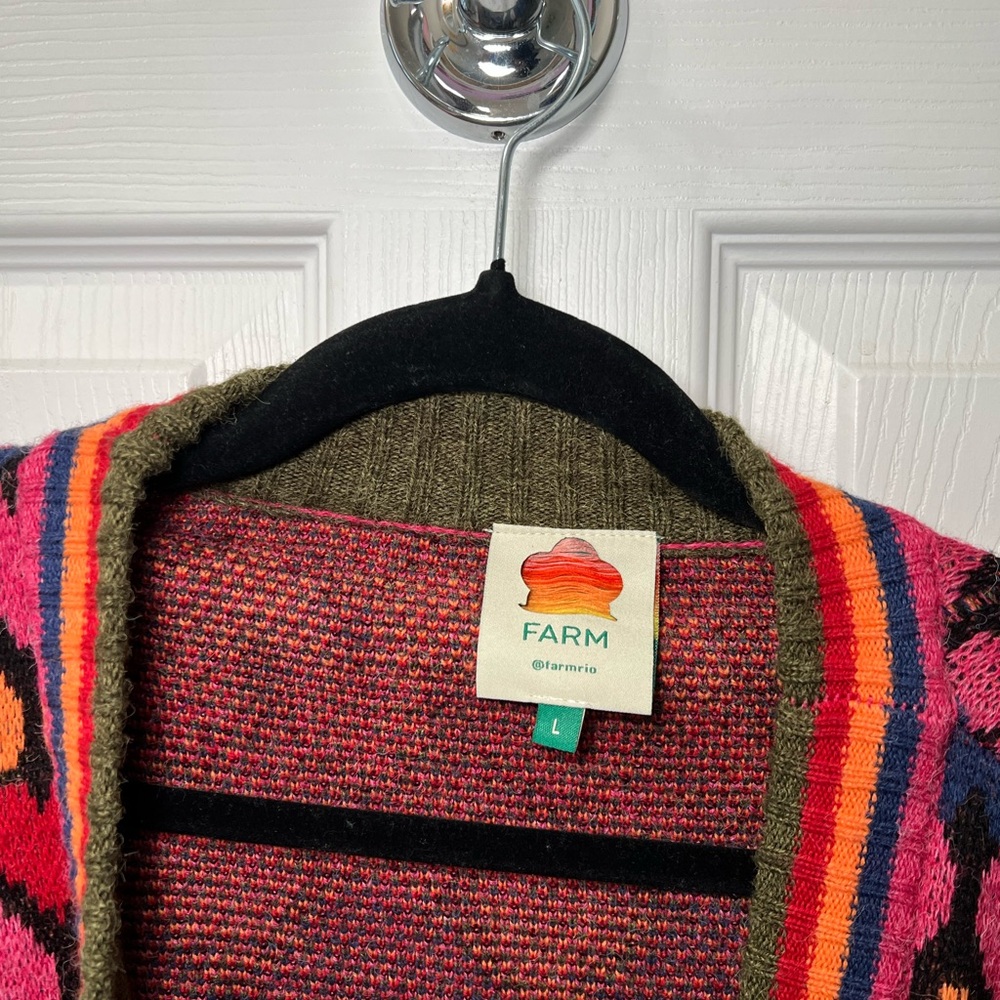 Farm Rio Full Of Hearts Midi Cardigan - Picture 10 of 12